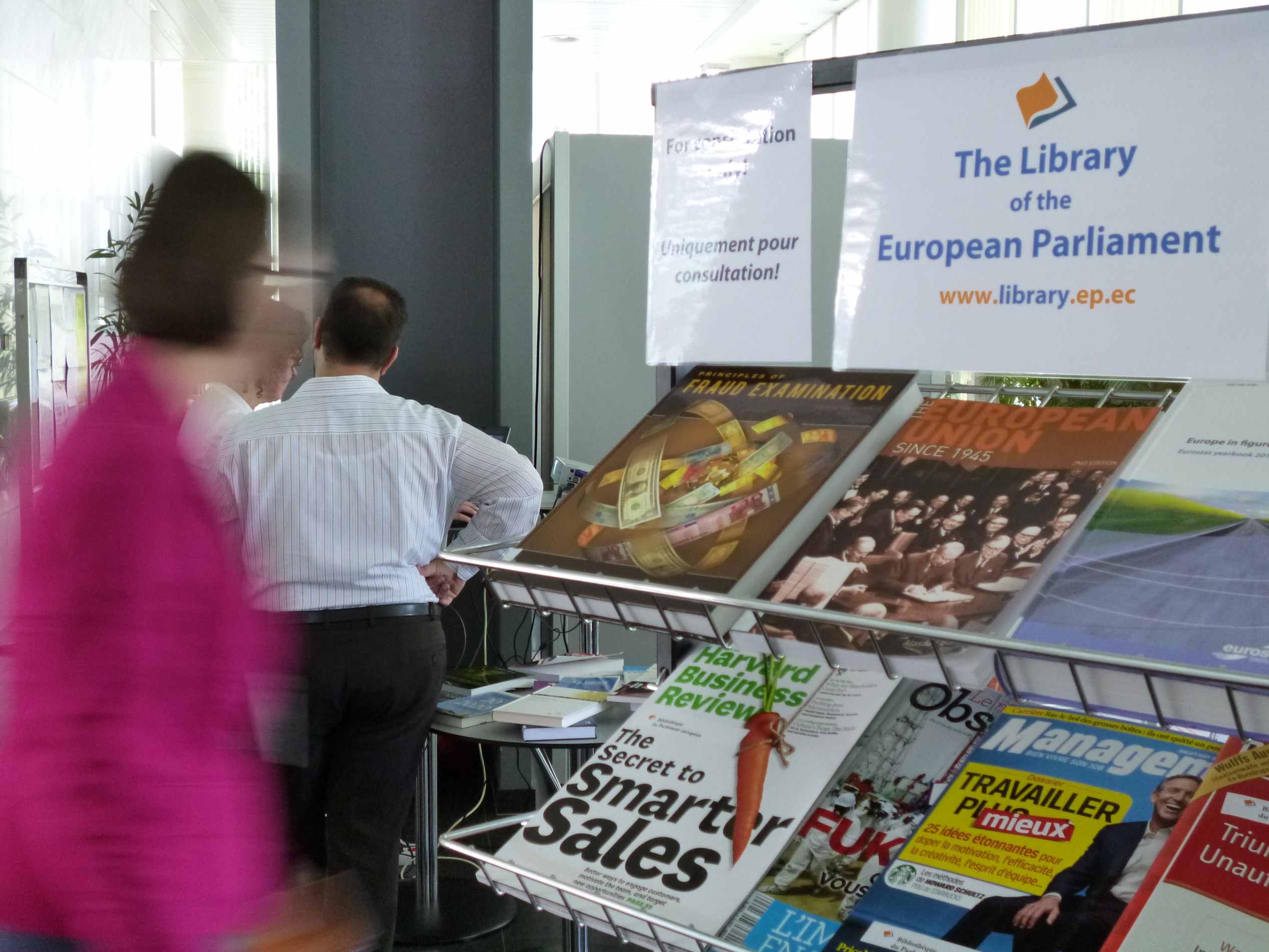 Library stand on 6 September in Luxembourg