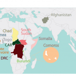 Fragile states: g7+ members (map)