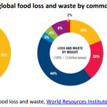 Share of global food loss and waste by commodity, 2009