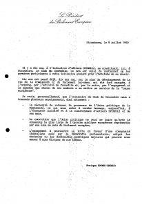 Speech given by Enrique Barón Crespo, President of the EP, on the 10th anniversary of the Crocodile Club. Historical Archives PE3 P1 211/SESS SESS-1989-060 0040