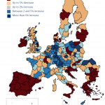 Employment change: 2012 compared with 2007