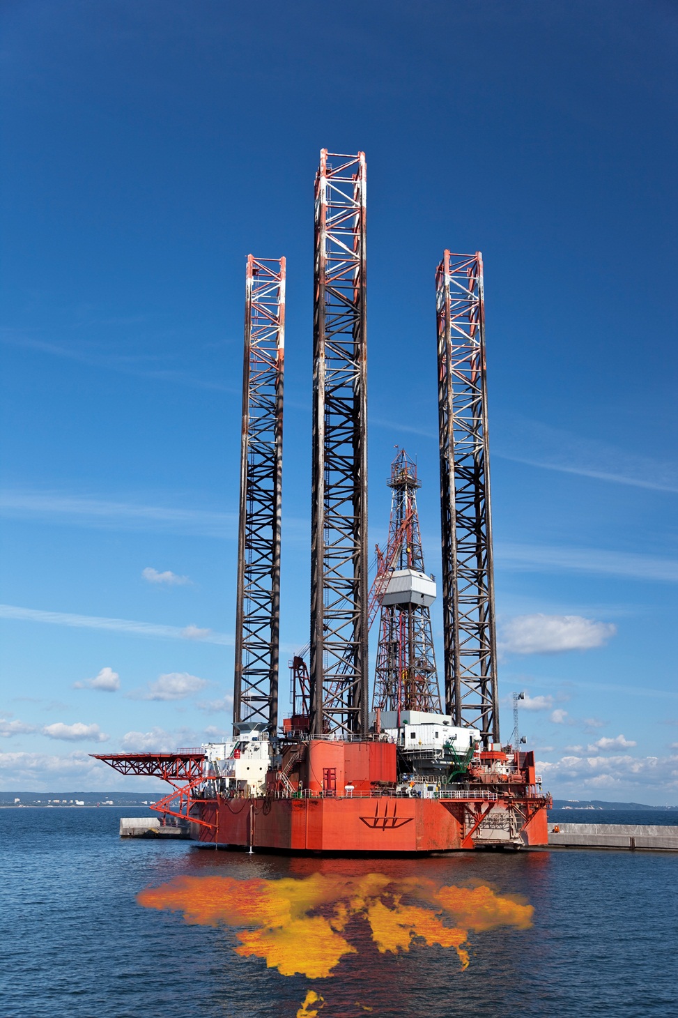 Russia’s Prirazlomnaya oil rig in the Arctic