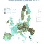 Share of gross value added (GVA) generated by industry - 2011