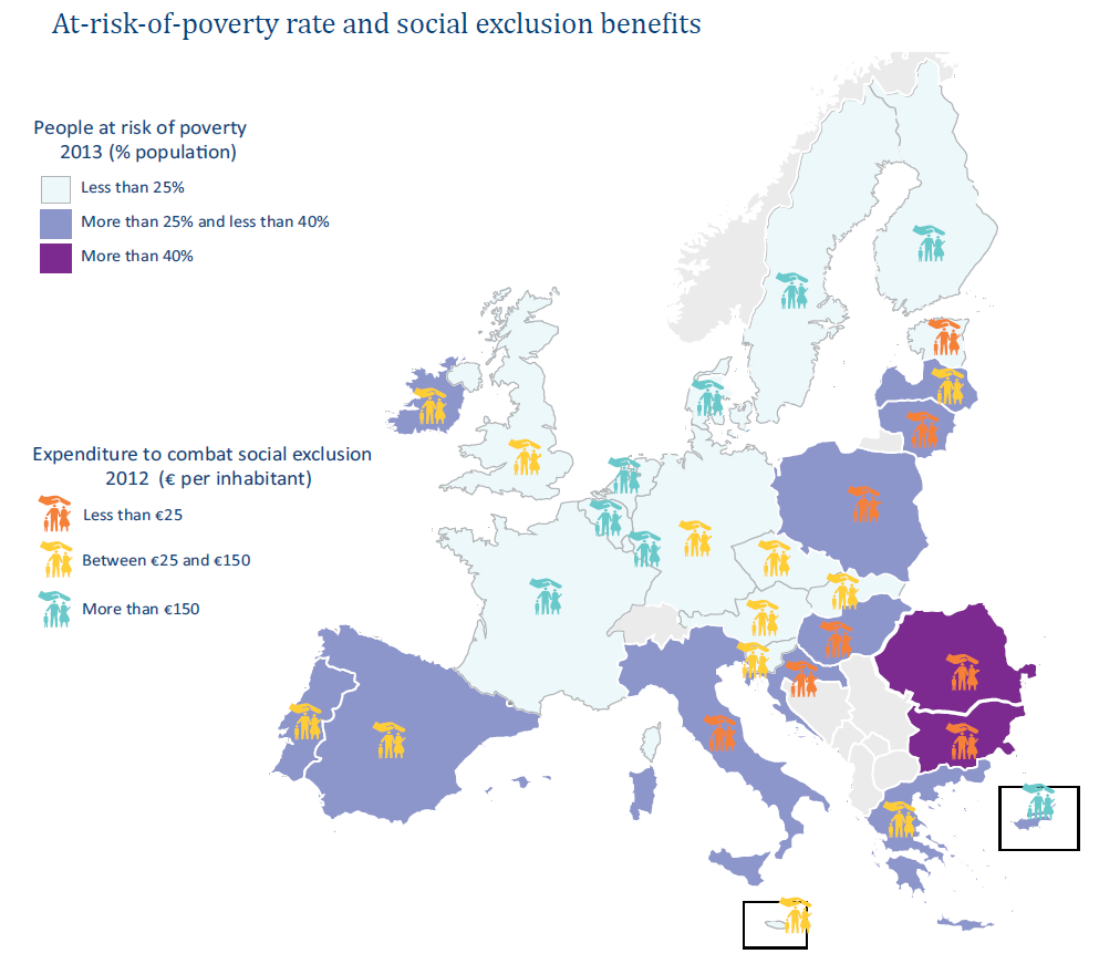 Poverty risk, inequality and social exclusion