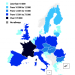 Number of workers in the rail sector (2011)