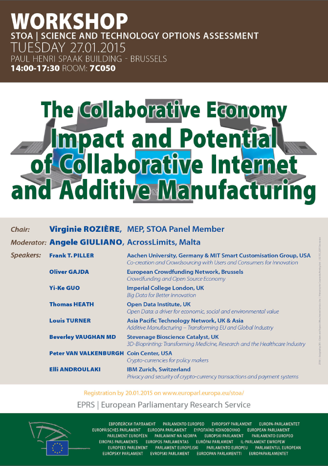 Will crowdsourcing, open data and 3D printing revolutionise industrial society?