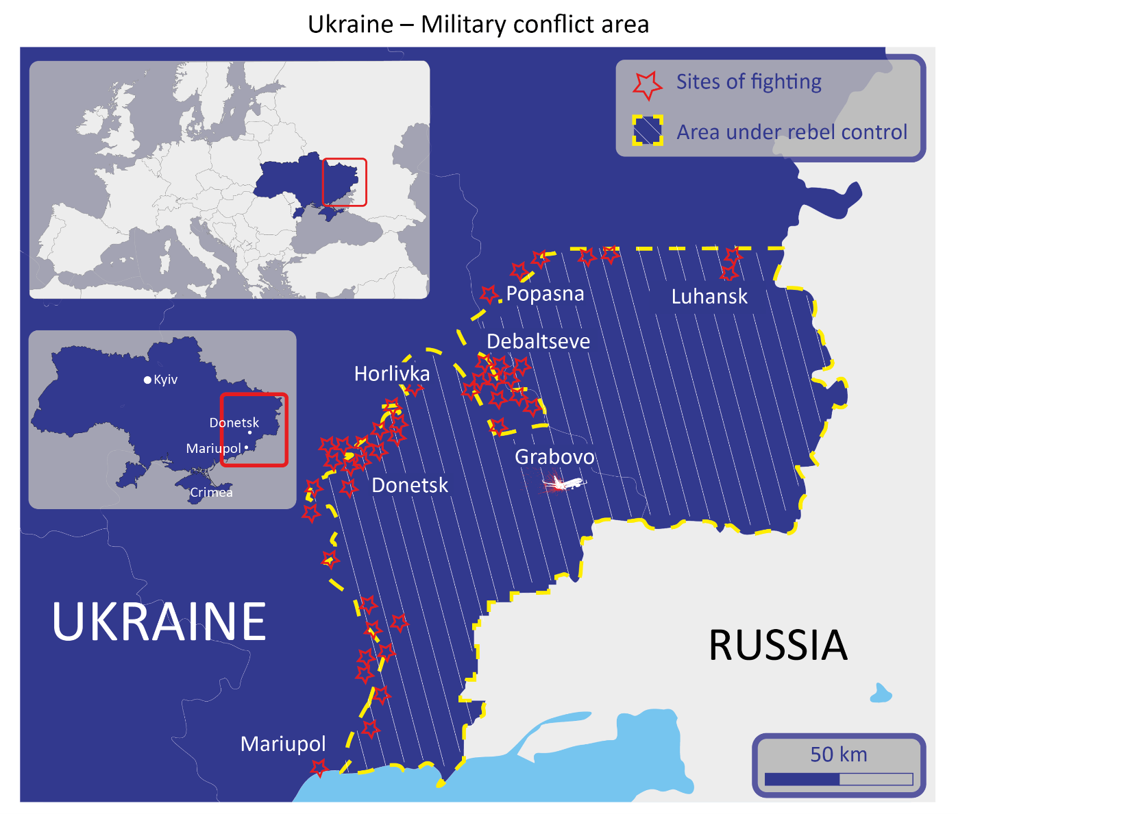 Ukraine – Military conflict area