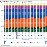 EU28 male population by age group (2013)