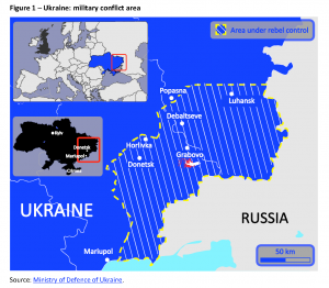 Ukraine: military conflict area