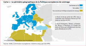 Le perimetre geographique de la politique europeenne de voisinage
