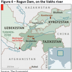 Rogun Dam, on the Vakhs river