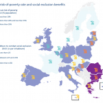 At-risk-of-poverty rate and social exclusion benefits