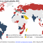 VAT levied on e-books globally, 2015