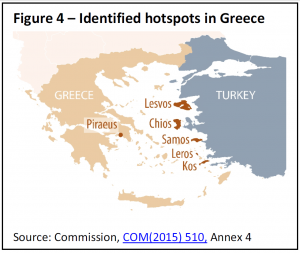 Figure 4 – Identified hotspots in Greece