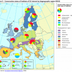 Conservation status of habitats of EU interest by biogeographic region (2010)