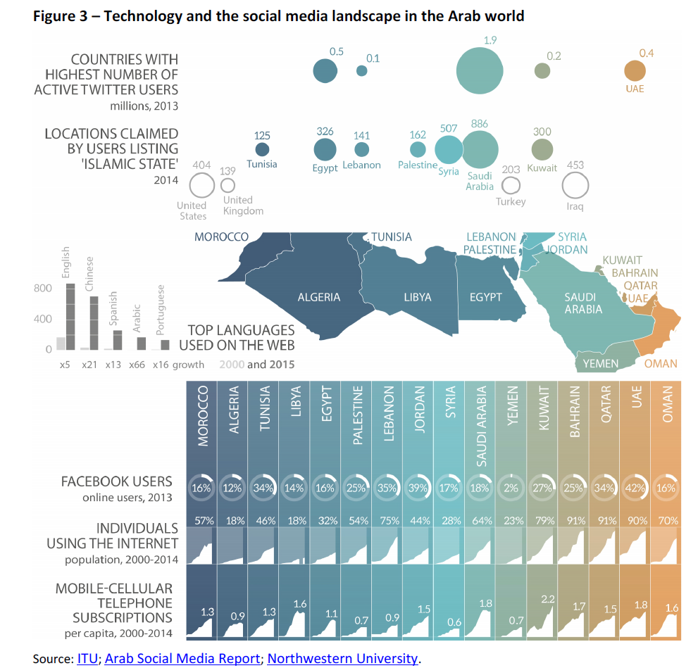 Technology and the social media landscape in the Arab world