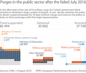 Purges in the public sector after the failed July 2016 coup