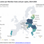 The Cohesion Fund allocation per Member State and per capita, 2014-2020