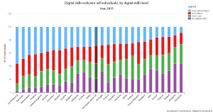 Digital skills level of individuals in the EU