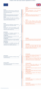 Timeline of main steps taken in the EU and UK post-referendum, 2016 and early 2017