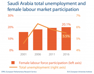 Unemployment and female labour market - Saudi Arabia