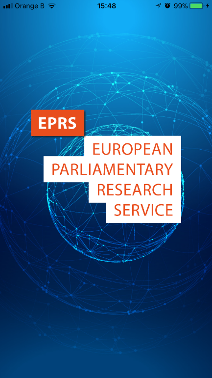 New EPRS app - home screen