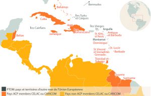 Les membres CARICOM ou CELAC ne sont pas tous membres du groupe ACP