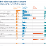 Number of legislative and own-initiative reports