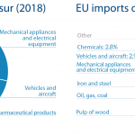 Fig 6 - EU import and export of goods to Mercosur