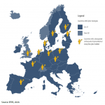 European countries with cyber strategies and representatives