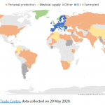 Temporary PPE export restrictions in the world