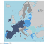 Minimum wages in EU Member States, July 2020 (€ per month)
